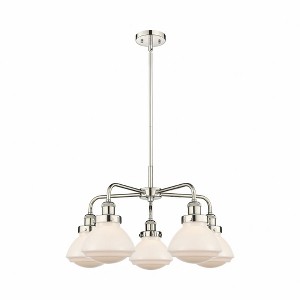 Olean - 5 Light Stem Hung Chandelier In Art Deco Style-13.5 Inches Tall and 24.5 Inches Wide - 1 of 1
