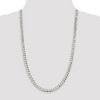 Black Bow Jewelry Men's 7mm Sterling Silver Solid Beveled Curb Chain Necklace - 3 of 4