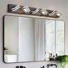 VYNXARIA Black Wall Lights, 40" Modern 6-Light Vanity Fixture for Sleek Bathroom and Mirror Illumination - 2 of 4