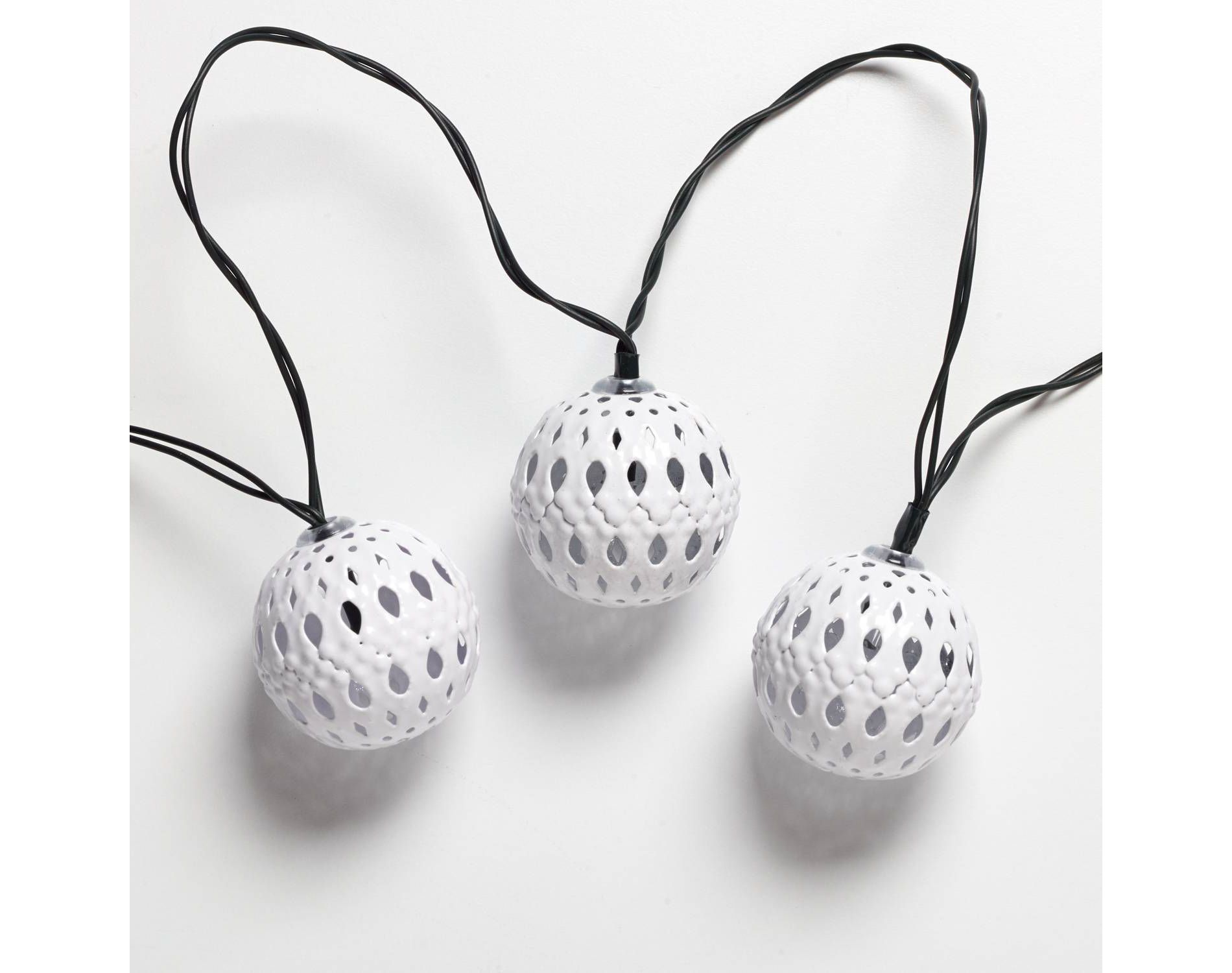 Smart Solar 20ct Metal String Light Carnivale White