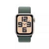 Refurbished Apple Watch SE GPS + Cellular (2024) 40mm Starlight Aluminum Case with Lake Green Sport Loop - Target Certified Refurbished - 2 of 4