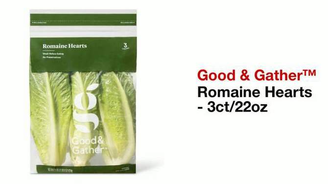 Romaine Hearts - 3ct/22oz - Good &#38; Gather&#8482;, 2 of 5, play video