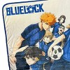 Blue Lock Blanket Yoichi Meguru Hyoma Rensuke Anime Fleece Blanket 45"X 60" - 3 of 4
