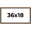 PosterPalooza | Panoramic Sculpted Gold Picture Frame - UV Acrylic, Foam Board Backing, Hanging Hardware - 2 of 4