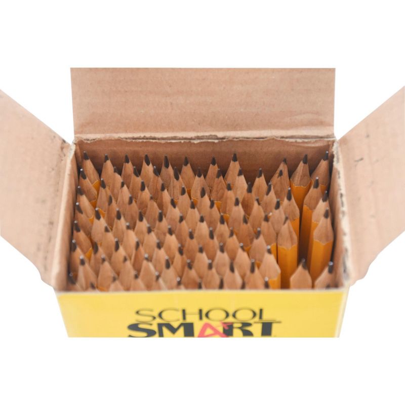 School Smart No 2 Pencils, Pre-Sharpened, Hexagonal with Latex-Free Erasers, Pack of 96, 4 of 5