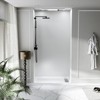 COZONY Non-Slip Rectangular Shower Pan, Left Drain Fiberglass Base Stainless Steel Drain Cover Single Threshold - 4 of 4