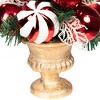 Northlight Peppermint Swirls Christmas Tabletop Potted Tree - 17" - Red and White - image 4 of 4