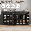 4-Tier Shoe Cabinet with 2 Drawers &Door, Shoe Rack Cabinet with Adjustable Shelves, Modern Shoe Storage Cabinet, Shoes Organizer for Entryway Closet - 3 of 4