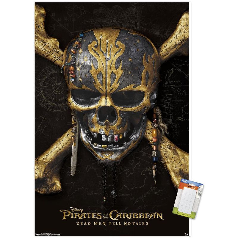Trends International Disney Pirates: DMTNT - Skull And Crossbones Unframed Wall Poster Prints, 1 of 7