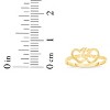 10k Yellow Gold 7.5mm Double Interlocked Open Hearts Filigree Ring - 4 of 4