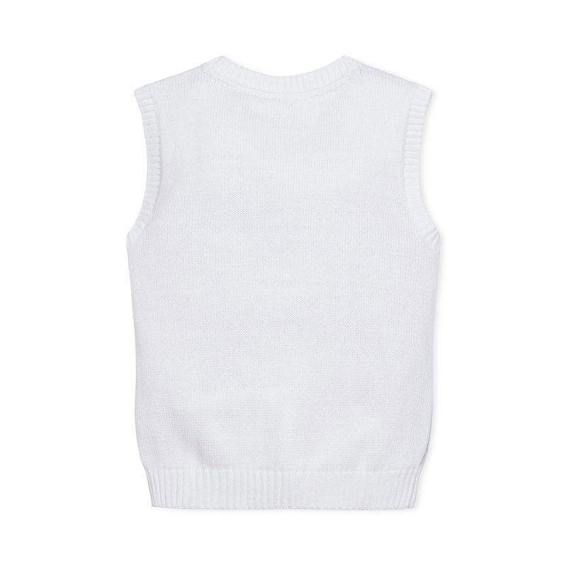 Hope & Henry Boys' Organic V-Neck Argyle Sweater Vest, Kids, 5 of 7