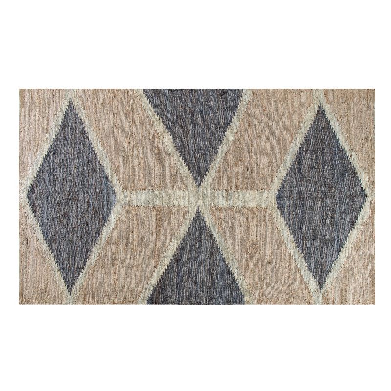 Mountains of the Moon Jute Area Rug Natural/Ivory/Gray - Anji Mountain, 1 of 10