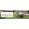 Fire Sense 44” Bellante Woven Aluminum Gas Fire Pit 55,000 BTU Multi-Functional - Protective Cover and Clear Fire Glass - Round - Bronze Finish - 4 of 4