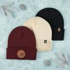 Canada Weather Gear Boys 3-Pack Beanie - Winter Knit Rib Cuff Beanie Hats – Warm Kids Beanies for Cold Weather - 3 of 4