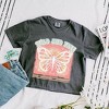Simply Sage Market Women's Wild and Free Butterfly Short Sleeve Relaxed Fit Cropped Tee - 3 of 4