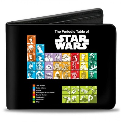 Adult Star Wars Periodic Table of Characters Bi-Fold Wallet