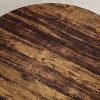 30"Round Coffee Table,2-Tier Coffee Table with Storage Shelf and Designed Wood Grain - 3 of 4