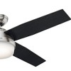 Hunter 52" Dempsey Lighted Ceiling Fan Brushed Nickel with Black Oak Blades - Modern Design for Stylish Interiors - 2 of 4