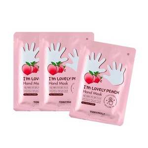 TONYMOLY I'm Lovely Peach Hand Mask - 3pk - 1 of 4