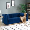 NicBex Velvet 3 Seater Sofa Couch with Nailhead Decoration Modern Upholstered Sofa with Sturdy Base for Living Room - 2 of 4