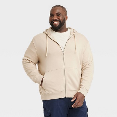 Men's Big & Tall Hooded Sweatshirt - Goodfellow & Co™ Tan Mt : Target