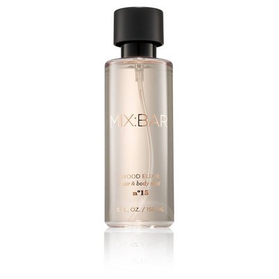 MIX:BAR Wood Elixir Hair & Body Mist - Clean, Vegan Body Spray & Hair Perfume for Women, 5 fl oz