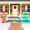 Joyfy 10 FT Christmas Inflatable Outdoor Decoration, Gingerbread Man & Christmas Tree Holiday Inflatable with LEDs for Xmas Party Indoor Outdoor Decor - 3 of 4