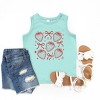 The Juniper Shop Coquette Strawberry Chart Youth Tank Top - XS - Seafoam - 2 of 4