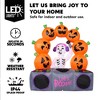 Joyfy 6FT Tall Halloween Inflatable Outdoor Decoration, Inflatable Skeleton Pumpkins with Colorful LEDs and Music for Halloween Yard Garden Lawn Decor - 3 of 4