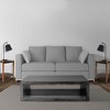 58inCube Shape Wooden Coffee Table with Open Bottom Shelf, Charcoal Gray - 3 of 4