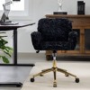 NicBex Adjustable Office Chair with Golden Metal Base,Modern Computer Chair,Swivel Upholstered Desk Chair for Adult, Student - 2 of 4