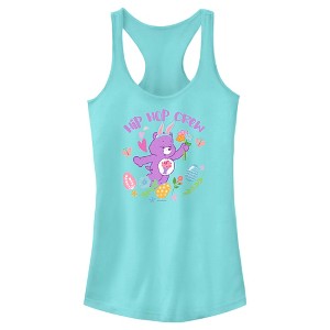 Juniors Womens Care Bears Hip Hop Crew Racerback Tank Top - 1 of 4