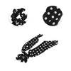 Unique Bargains Stylish Dots Ribbon Hair Elastics 1 Pc - 3 of 4