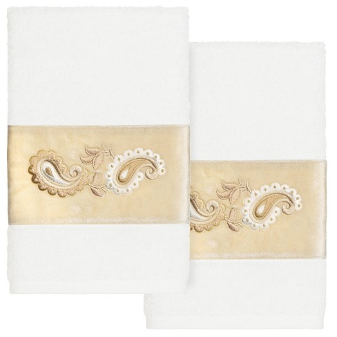 The Paisley Box Luxury Embroidered Towel Set - Monogram Towels