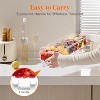 Attop Bar Serving Set for Party with 5 Containers(2.5 Cup) & Components, Large Ice Chilled Condiment Caddy Organizer - 3 of 4