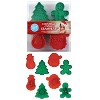 R&M International 4 Piece Double Sided Christmas Cookie Stamper Set, 2-Inch - 4 of 4