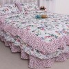 Crushed Floral 3-Piece Comforter Set, King Size – Includes 1 Soft Lightweight Comforter and 2 Matching Pillowcases, Elegant Bedding - 3 of 4