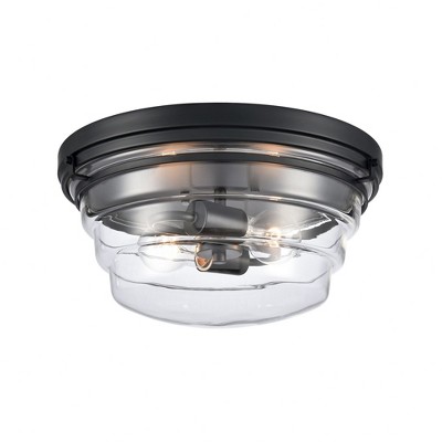 Elk Home Boyer 2 - Light Flush Mount in  Matte Black