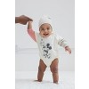 Disney Minnie Mickey Mouse Winnie the Pooh Princess Lilo & Stitch Baby Girls French Terry Bubble Romper Oversized Bodysuit and Hat Newborn to Infant - 2 of 4