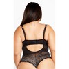 Women's Plus Size Renay Bodysuit - black | CITY CHIC - 2 of 4