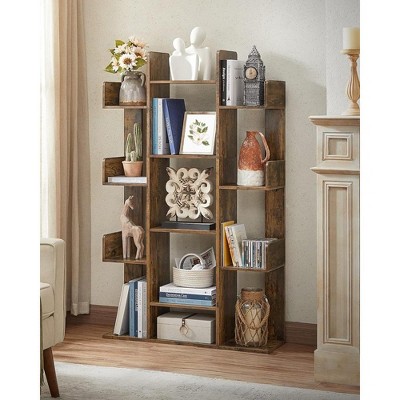 Vasagle Bookshelf Tree-shaped Bookcase With 13 Storages : Target