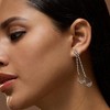 SOHI Women's Crystal Silver The Eloise Drop Earrings - 4 of 4