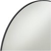 Noble Park Aryn Oval Vanity Decorative Wall Mirror Modern Matte Black Metal Frame 23 1/2" Wide for Bathroom Bedroom Living Room Office Home Entryway - 3 of 4