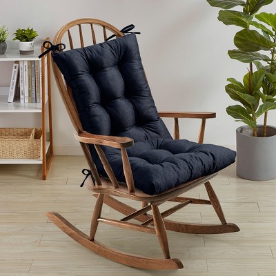 Rocking Chair Cushion 2 Piece Tufted Non Slip Set of Upper and Lower Cushions by Sweet Home Collection®