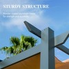 Retractable Pergola Canopy For Backyards, Gardens, Patios, Versatile Pergola Plant Climbing Frame, Aluminum Frame Pergola Shelter - 4 of 4