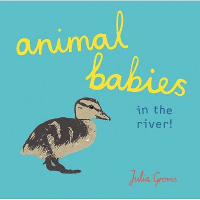 Animal Babies in the River! - (Board Book)