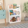 VYNXARIA 3 Tier Kids Book Shelf,Kids Book Rack, Helps Keep Bedrooms, Playrooms, and Classrooms Organized,White - 4 of 4