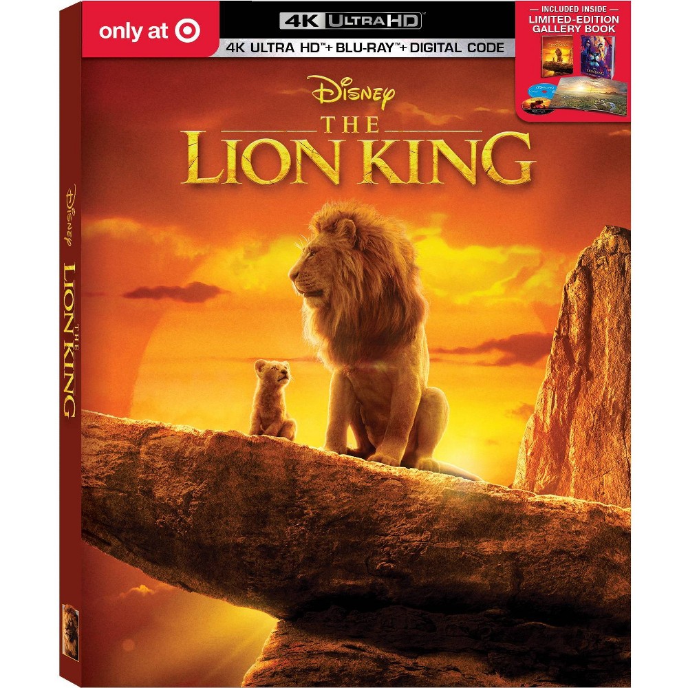 The Lion King (2019) (Target Exclusive) (4K/UHD) was $34.99 now $24.49 (30.0% off)