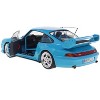 1997 Porsche 911 (993) Clubsport Riviera Blue 1/18 Diecast Model Car by Solido - 2 of 4