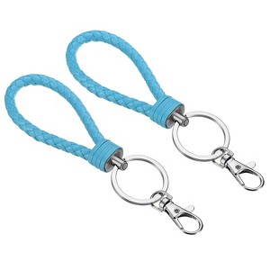 Unique Bargains Plastic Wear-resistant ID Card Wristlet Keychains 2 Pcs - 1 of 4